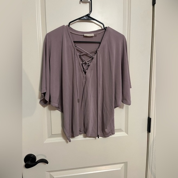 Ramy Brook Lavender Peasant Top Size Medium - Picture 3 of 12